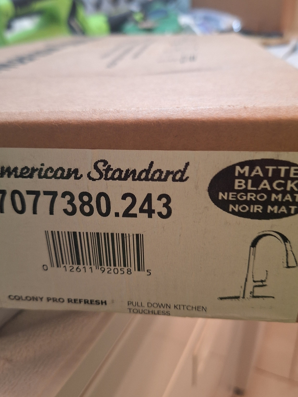 Colony Pro Refresh Matte Black Pull-Down Kitchen Faucet